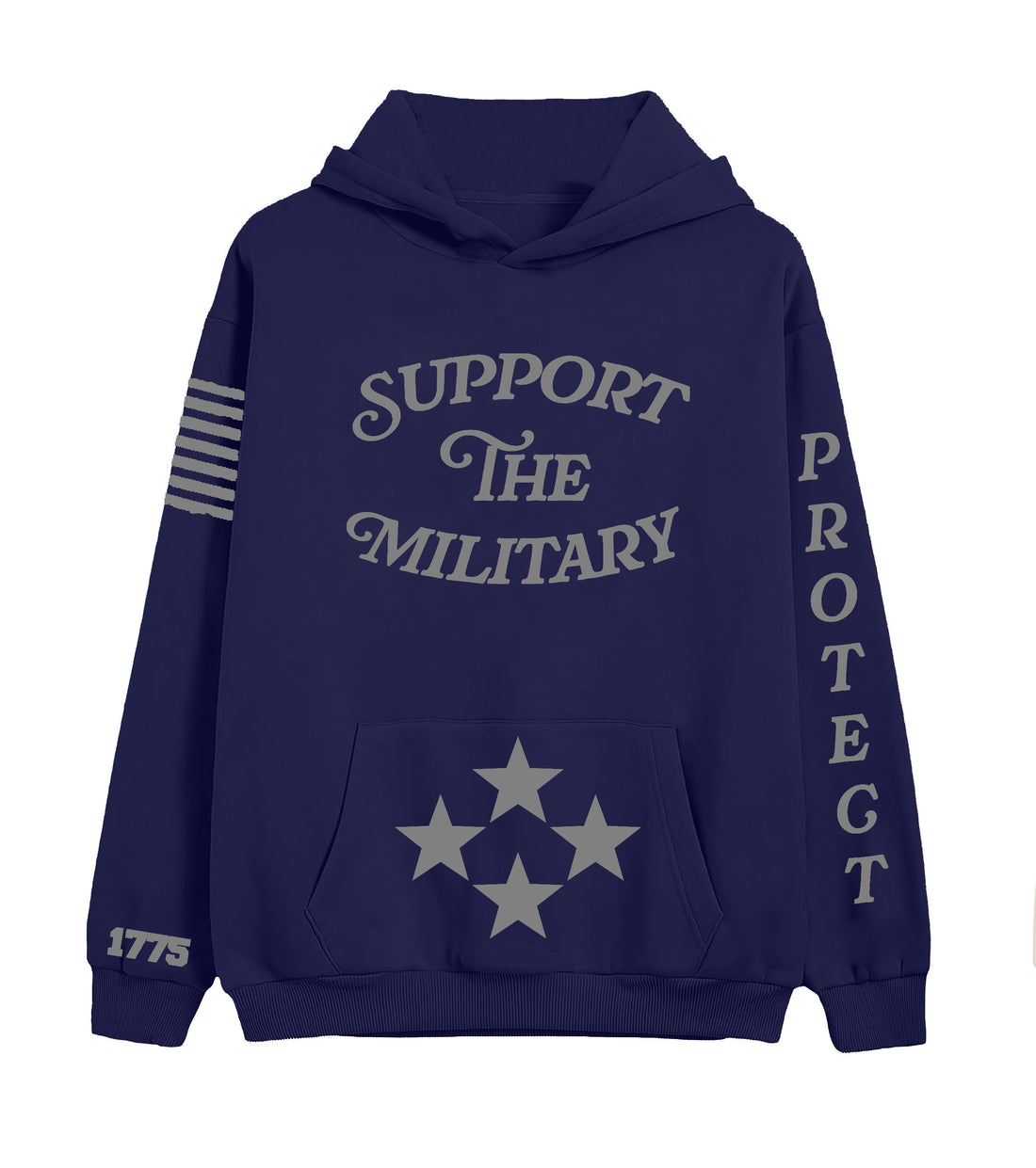 Hoodie Royal Blue - Grey (Liberty)