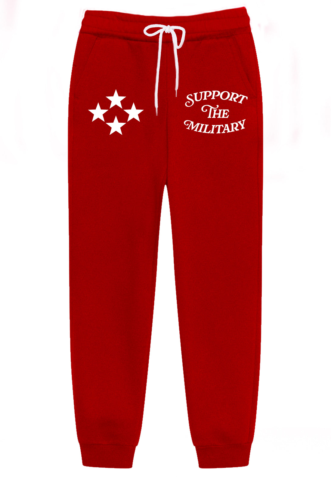 Sweatpants Red-White