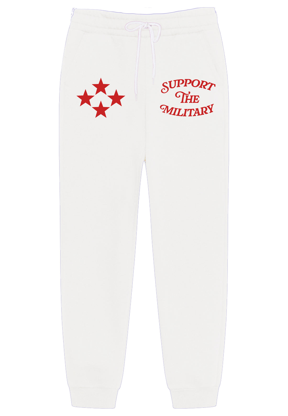 Sweatpants White-Red