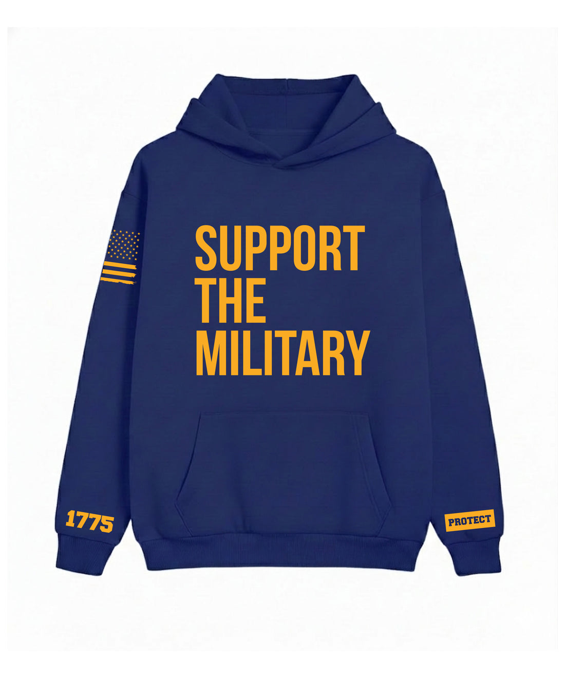Hoodie Royal Blue - Gold