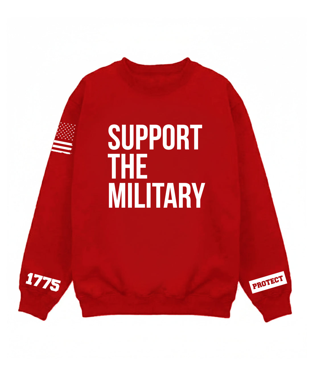 Sweatshirt Red-White