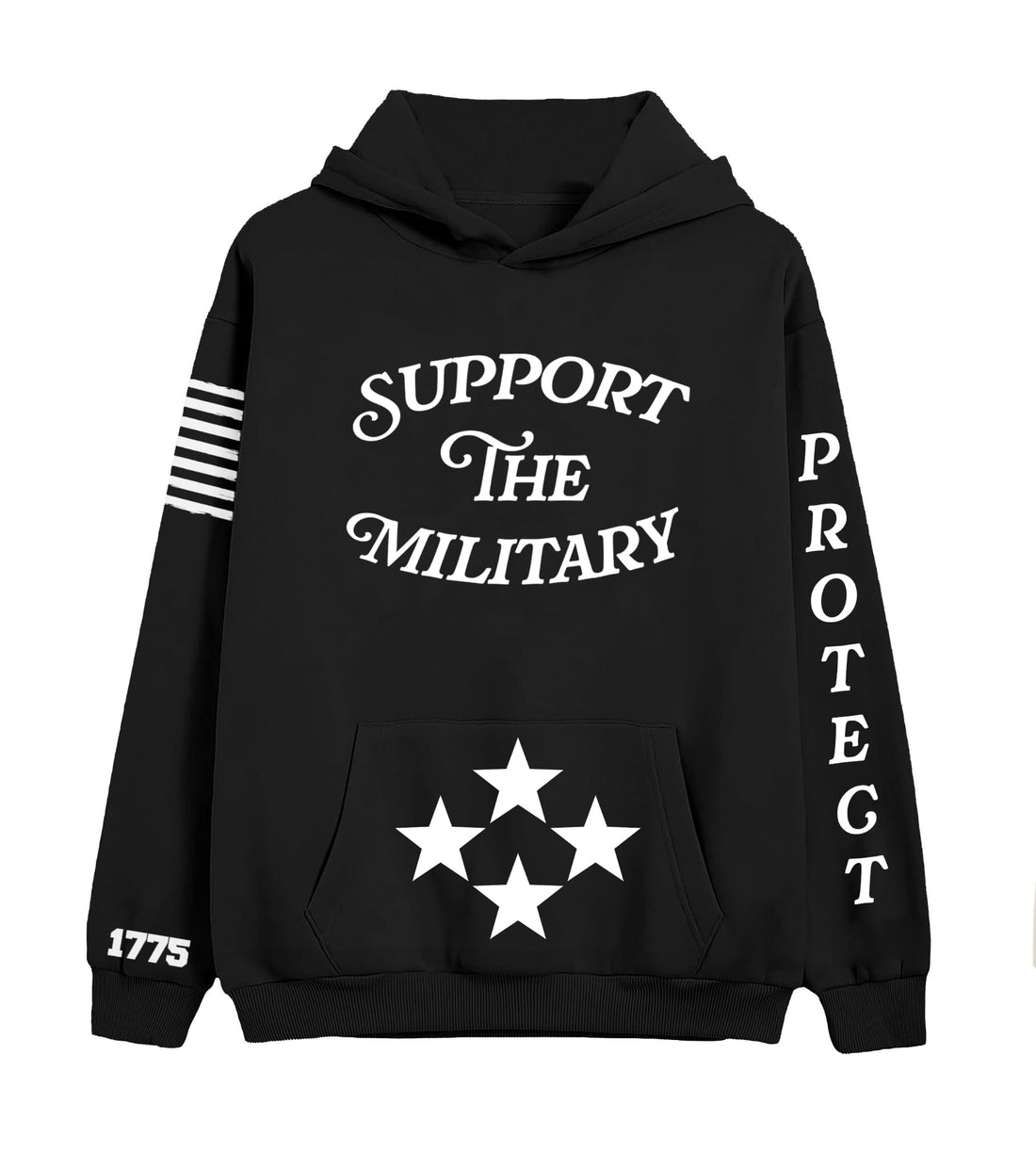 Hoodie Black-white