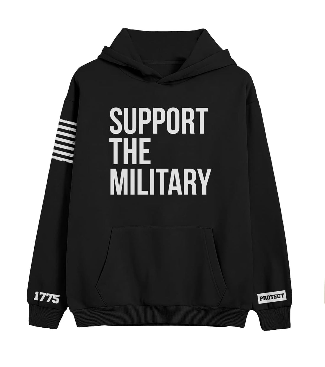 Hoodie Black-white